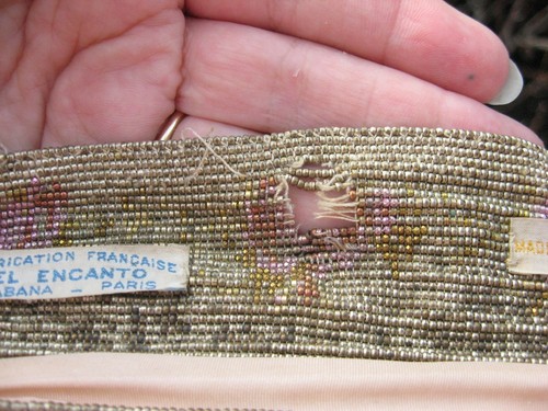 Antique Beaded Purse.Made in France - Picture 10 of 12