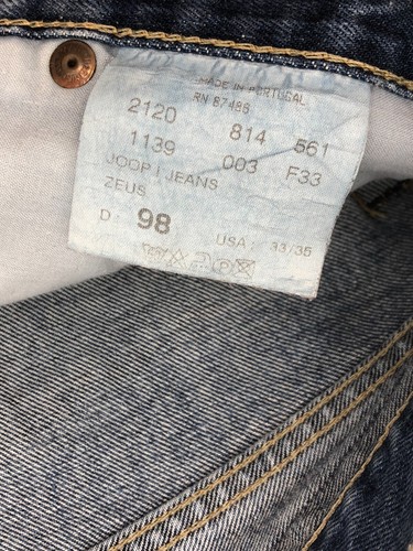 Jeans Vintage JOOP Para Hombre ZEUS Corte Recto Regular Talla W33 L35 - Imagen 6 de 10