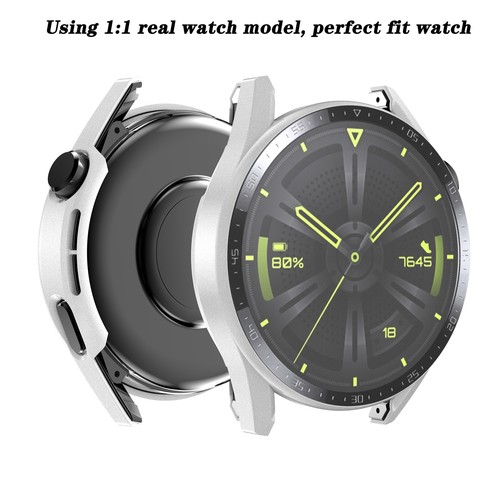 Do Huawei Watch GT3 46mm Pokrowiec ochronny Szkło hartowane Screen Protector Case - Zdjęcie 19 z 21