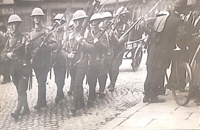 1920 BELFAST NORTHERN IRELAND PHOTO TROOPS ON PATROL IRISH INDEPENDENCE U2 UK