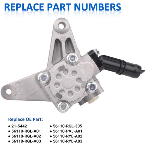 Power Steering Pump for 07-13 Acura MDX 3.7L 2005-2008 Honda Pilot Odyssey 3.5L - Picture 5 of 7