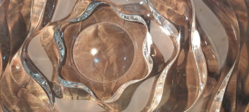 ❤PIEZA CENTRAL DE CRISTAL DE ARCO DE COLECCIÓN JG DURAND CRESCENDO GRANDE DE 14" CRISTAL, FRANCIA❤ - Imagen 4 de 9