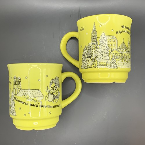 Set of 2 Schierling Vertrieb Hossinger Coffee Cup Mug D-84069 Germany 0,21-k0 - Picture 9 of 9