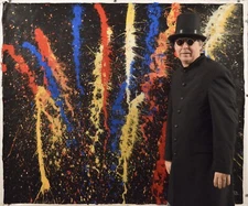 Jackson Pollock inspired,￼ 72” X 60”Acrylic, Abstract,POP,XL ,Action Painting