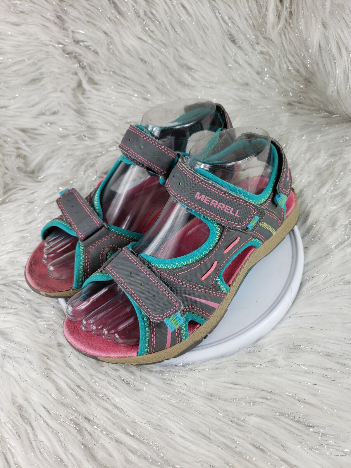 MERRELL Sandali Panther grigio blu rosa taglia US 5 EUR 36