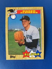 1987 Topps All Star #614 Roger Clemens Boston Red Sox Baseball Card