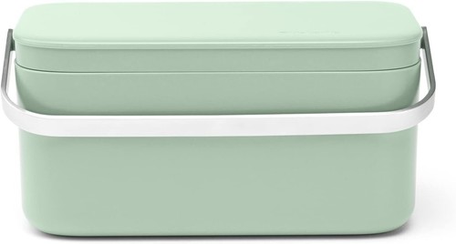 Brabantia - Sinkside Food Waste Caddy - Stay Open Lid - Large Jade Green 1.8L