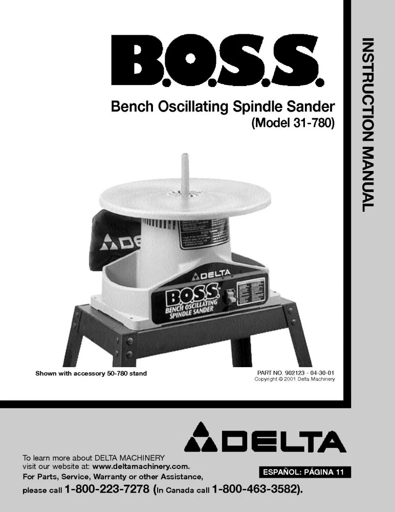 Delta Bench Oscillating Spindle Sander 31780, 45 OFF