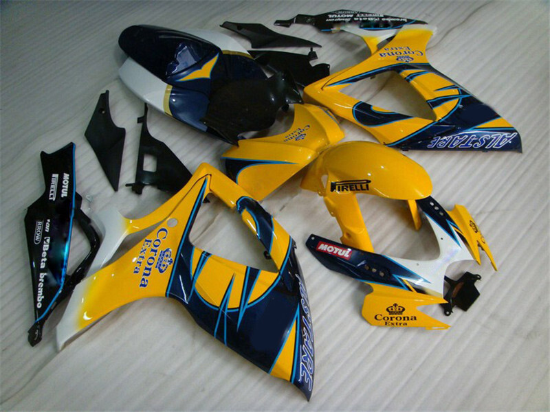 FL Injection Yellow Plastic Fairing Fit for Suzuki 2006 2007 GSXR 600 750 a027 image