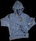NWT - 7 For All Mankind /Boys Large/ Stonewashed Navy Full Zipper Hoodie