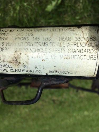 Yamaha AT3 AT2 CT3 CT2 FRAME - Picture 8 of 11