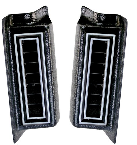 Rectangle Kick Panel Vent/Louver, Pair, for 2" Duct Hose [32-14] - Picture 1 of 3