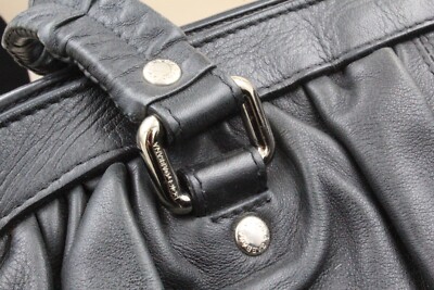 $2275 Authentic Dolce Gabbana Ms Curly Black Leather Large $2275 Authentic Dolce Gabbana Ms Curly Black Leather Large
