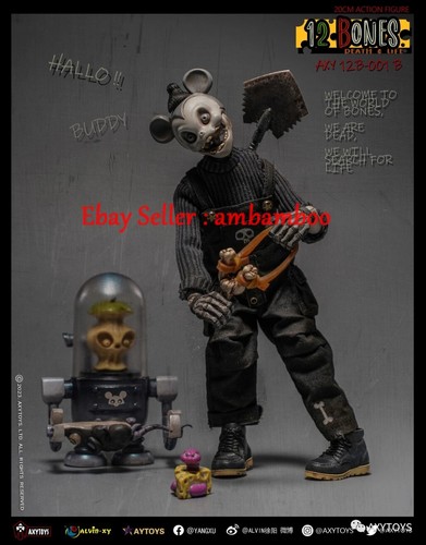 Axytoys 12 Huesos AXY12B-001B Ratón Negro Figuras de Acción Modelo Coleccionar Juguete Nuevo - Imagen 2 de 5
