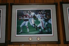 Alabama Football framed THIRD AND LONG signed ARTIST PROOF by Daniel Moore 
