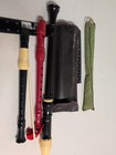 Aulos Cambridge Koki Recorder Lot Vintage Instruments