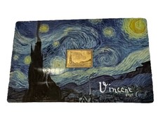 2025 Vincent Van Gogh Starry Night 1/1000Oz .999 Gold Coin card 3000 Francs Chad
