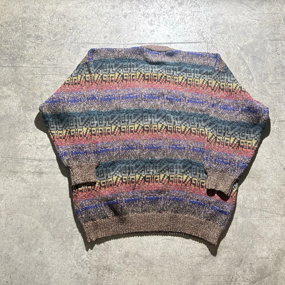 Nomadic Traders 100% Alpaca Pullover Sweater Men’s Size XL Multicolor Aztec - Image 4 of 4