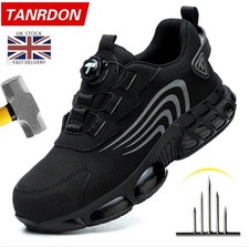 MENS WOMENS SAFETY TRAINERS WORK LIGHTWEIGHT STEEL TOE CAP BOOTS SHOES UK SIZES