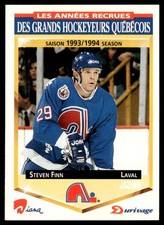 1993-94 Score Durivage Steven Finn Quebec Nordiques #20
