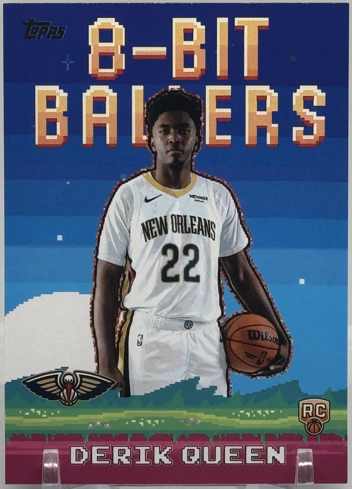 2025-26 Topps Basketball Derik Queen RC 8-Bit Ballers Insert #8B-39 Pelicans