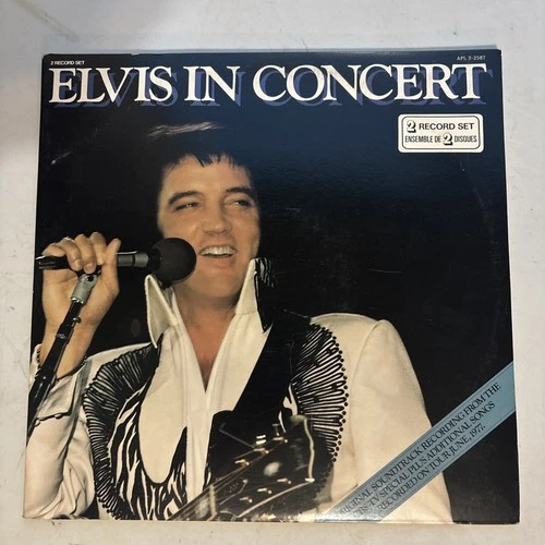 Elvis Presley / Elvis In Concert 1977 2x Vinyl LP NM Live Record Album