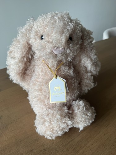 Unreleased Jellycat Original Bashful Luxe Curly Bunny Medium BNWT - Authentic - Picture 3 of 7