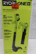 RYOBI One+(PCLCK201K) 18-Volt Electric String Trimmer/Edger and Blower Combo Kit