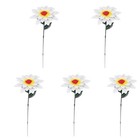  5 Count Metal Flower Stakes Garden Decor for outside Summer Plant