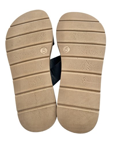 LONDON REBEL 'Dayoff' Womens Black Adjustable Flats Slides Sandals Shoes Size 5 - Bild 10 von 11