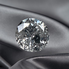 Authentic .59 Carat I3 Round Brilliant Cut Natural Loose Earth Mined Diamond