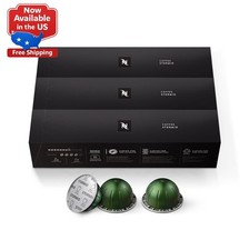 Nespresso Capsules Vertuo, Stormio, Dark Roast Coffee, 30-Count Coffee Pods