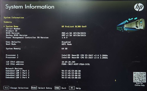 HP PL DL380 Gen 9 2U 26x2.5", 2x Xeon E5-2667 v3, 64GB DDR4, P440ar, P441 - Picture 3 of 6