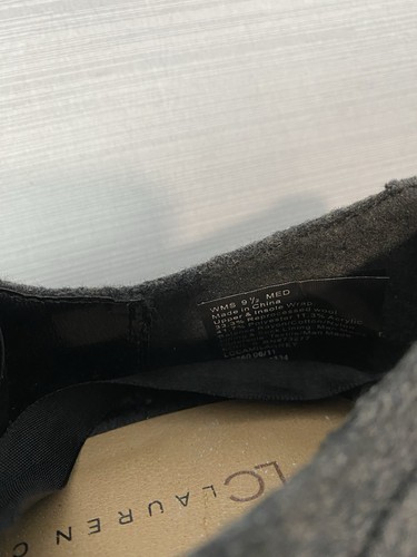 LAUREN CONRAD Camila Grey Peep Toe Ribbon Heels Shoes Size 9.5 Women’s - Picture 10 of 10