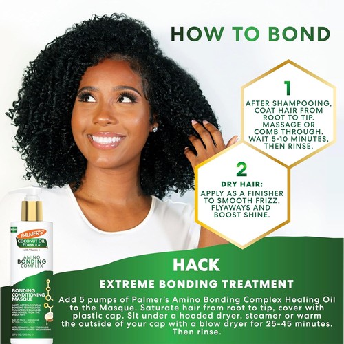 Palmer's Amino Bonding Complex Hair Mask, Intense 12 Fl Oz (Pack of 1) - Picture 5 of 10