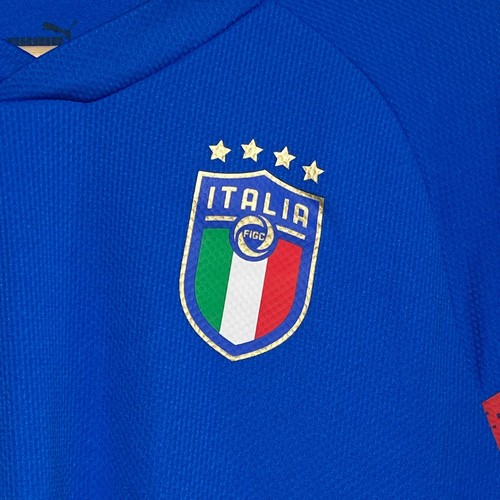 Puma Italy 2022/23 Blue Soccer Football Training Jersey Large L - Picture 4 of 6