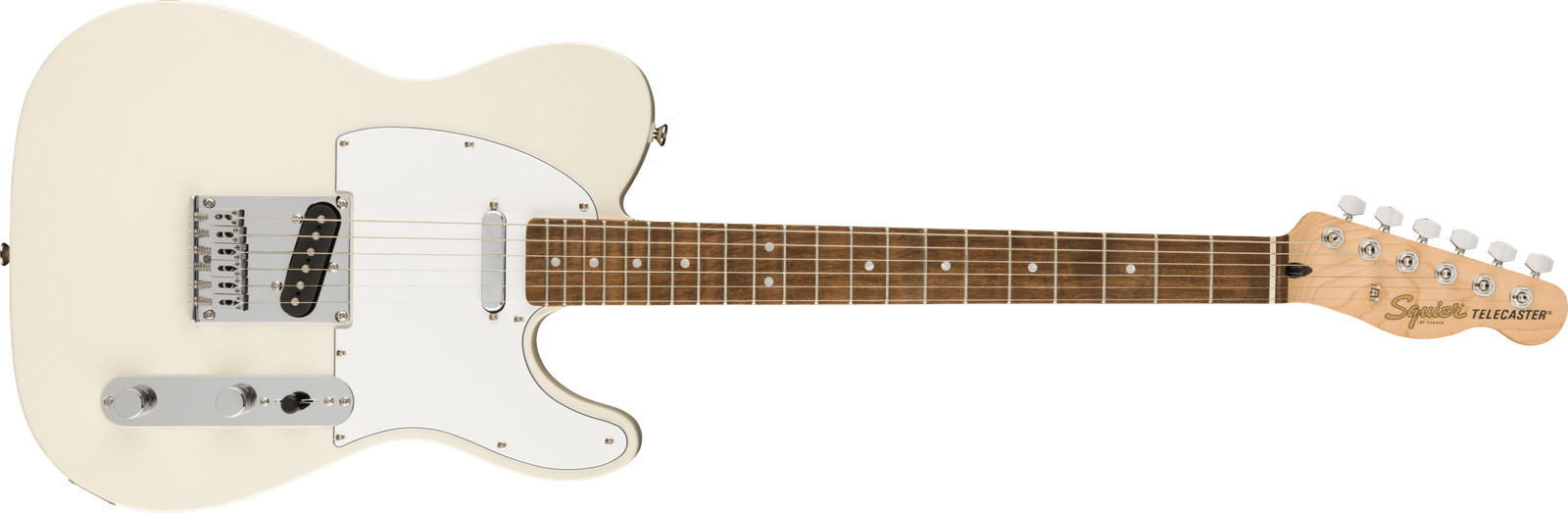Squier от Fender Affinity Series Telecaster, белая накладка, олимпийский белый
