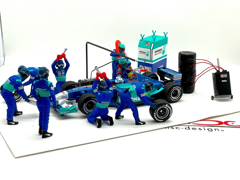 1:18 Raikkönen Sauber C20 Pit Stop Diorama Umbau - Bild 3 von 4