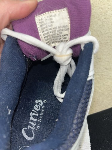 Curves For Women Arch Rocker White Athletic Sneaker Toning Fitness Size 7 - Picture 7 of 8