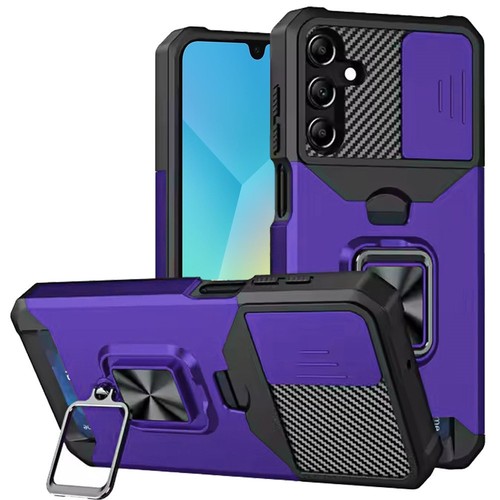 Funda para tarjeta con soporte de anillo todo en uno de grado militar para Samsung Galaxy A16 5G - - Imagen 1 de 1