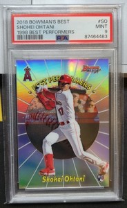 Shohei Ohtani 2018 Bowman's Best #98BP-SO 1998 Best
