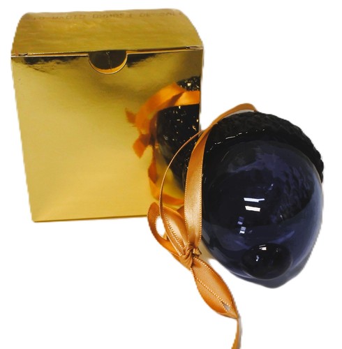 Glaskunst Kobaltblau Eichel Ornament - Bild 2 von 3