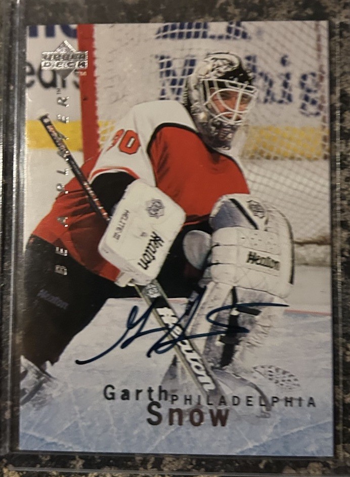1995-96 Upper Deck Be a Player Auto Garth Snow #S57 Autograph Flyers BAP