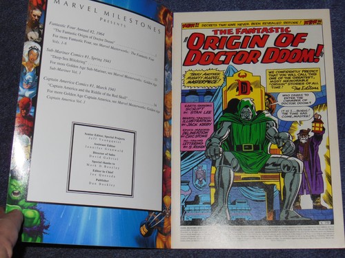 FANTASTIC FOUR ANNUAL #2~SIGNED STAN LEE~MILESTONES~DR DOOM~COA~CAPT. AMERICA #1 - Picture 2 of 10