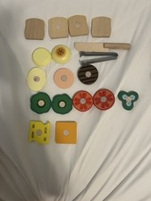 Pretend Wooden Play Food Sandwiches And Burger
