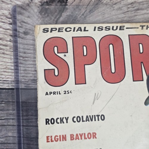 Sport Magazine Rocky Colavito April 1959 Wilt Chamberlain 50s Baseball Vintage - Picture 6 of 13