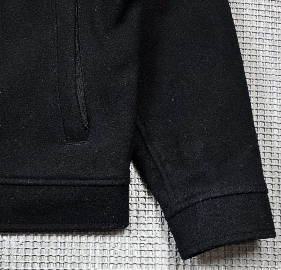 Chaqueta Bomber Harrington De Colección Gap Lana Negra Para Hombre Talla M Edredón Forrado Y2k Foto 3 de 4