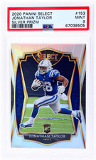 2020 Panini Select Jonathan Taylor Premier Level Silver Prizm PSA 9 Rookie RC