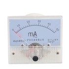 Analog Milliampere Panel Meter 0-50mA Class 2.5 White Plastic Clear Cover