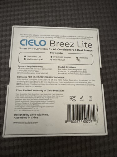 Breez Lite | Controller AC Intelligente per Mini-Split, Finestra e Aria Condizionata Portatile... - Foto 14 di 14